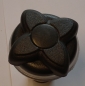 Preview: Umstellhebel Luft 1"  - Lotus - Design Blume - dunkelgrau