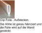 Preview: Folie RUND 3.69m- Aufstecken- H 1.22m- Mosaik-grau- 0.6mm
