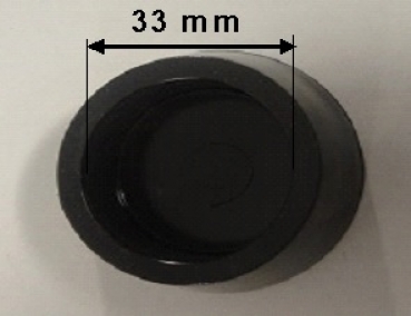 Plastikpuffer schwarz zu Modell DELUXE 540 (Nr 3) und 541 (Nr 2)