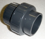 PVC-Verschraubung- zum kleben - D. 50 mm